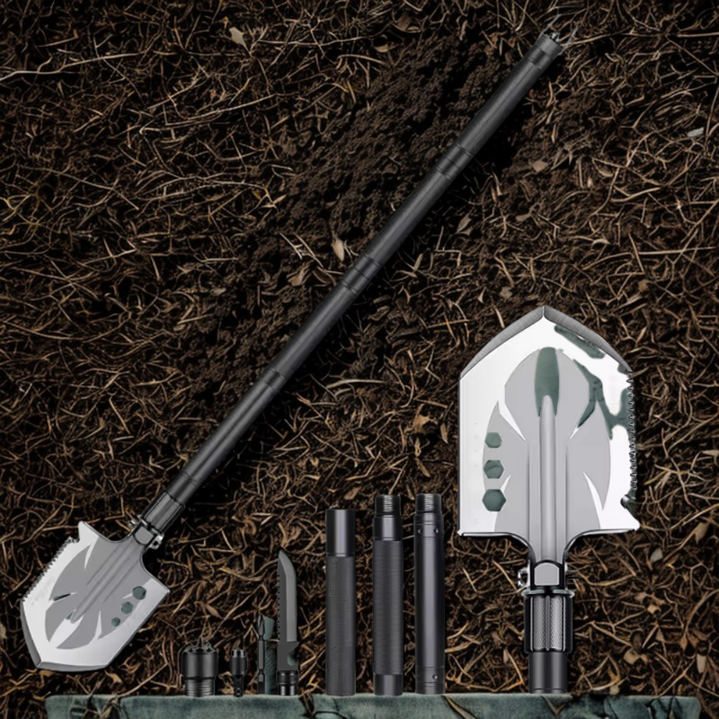 Pá Militar Tática Multifunção 11 em 1 - ShovelMax™